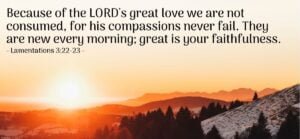 Lamentations 3:22-23