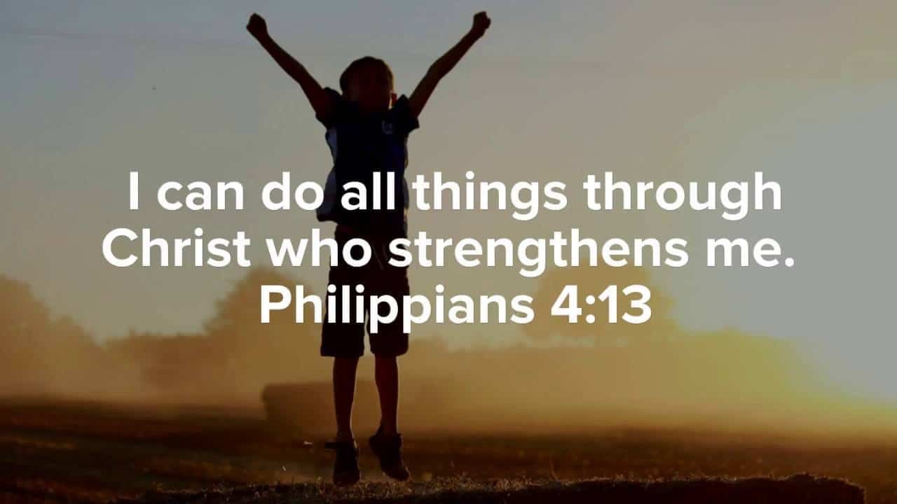 I can do all things through Christ