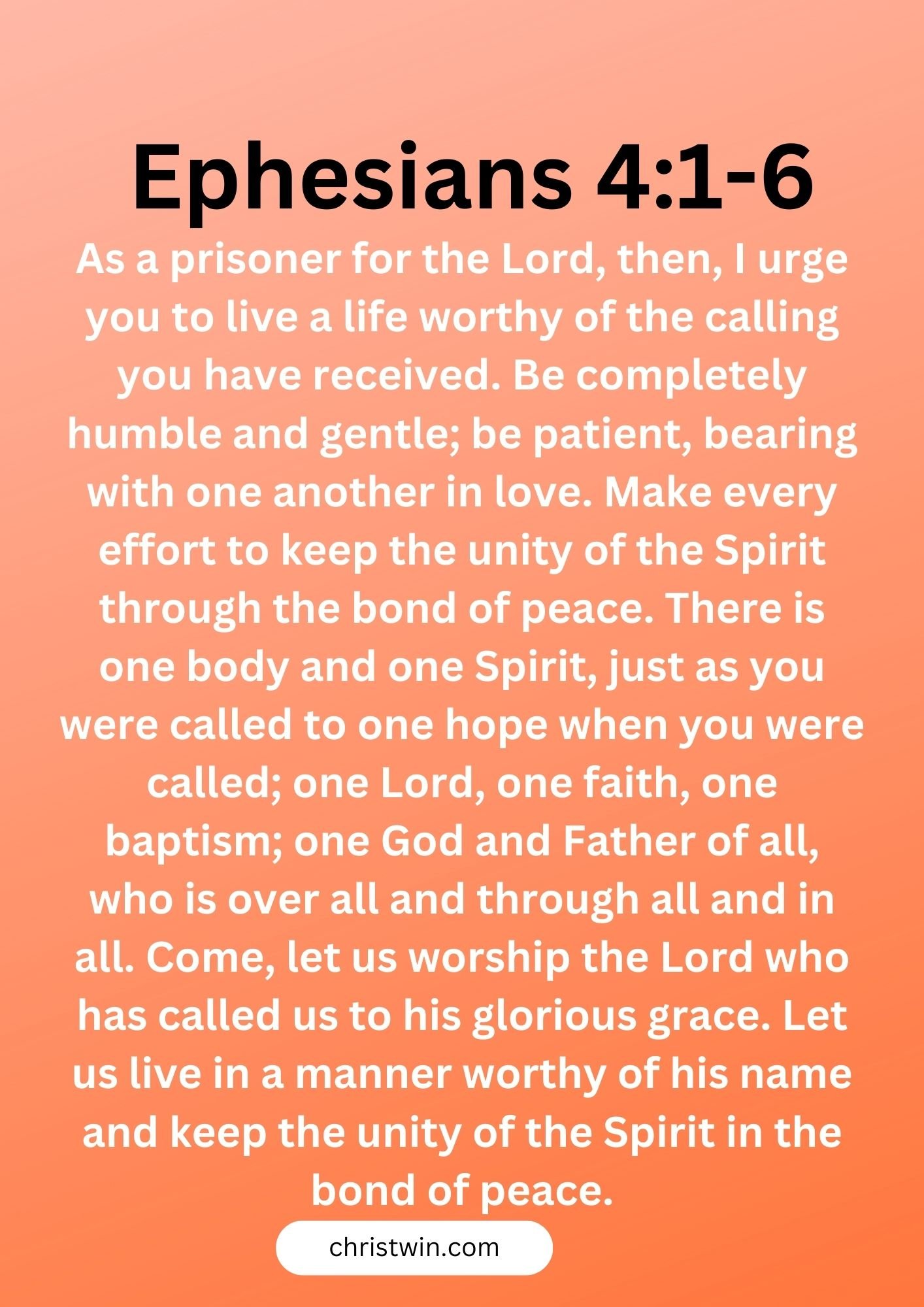 Ephesians 4:1-6
