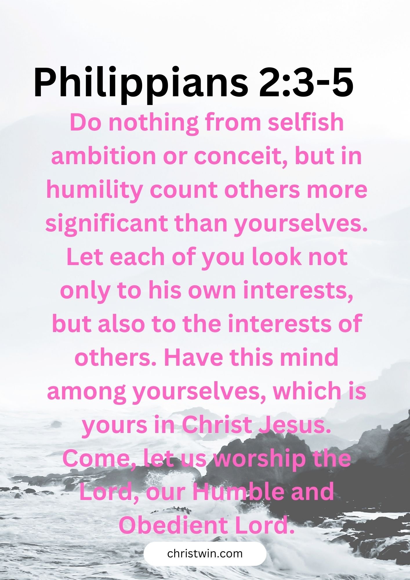 Philippians 2:3-5