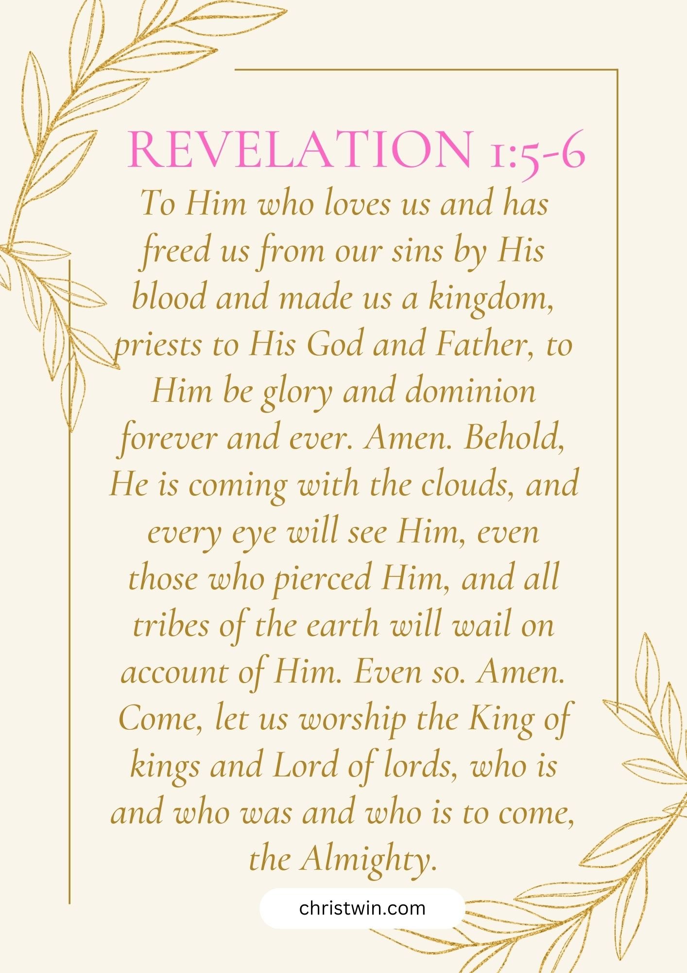 Revelation 1:5-6